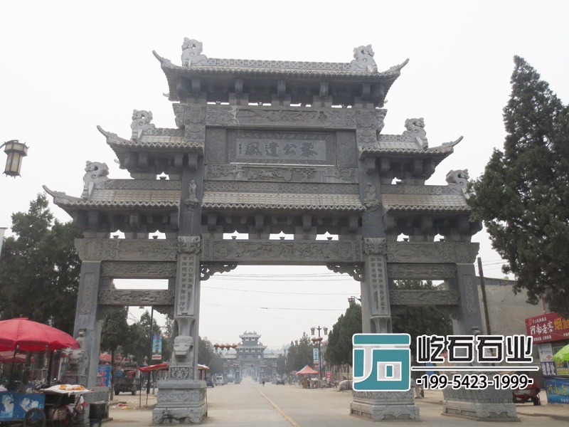 仿古做舊石門(mén)樓